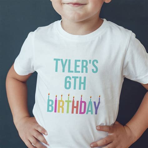 Childrens Personalised Birthday T Shirt By Chips And Sprinkles