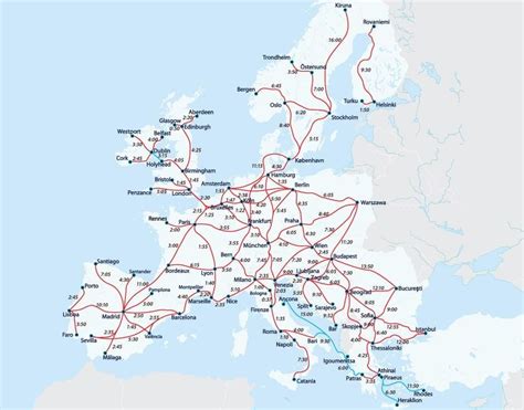 Interrail Train Map Of Europe Train Maps Images And Photos Finder