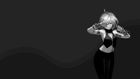 1440x2560 Resolution Black Dressed Female Anime Character Wallpaper