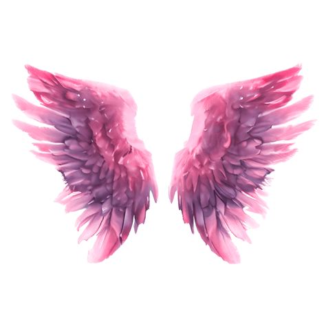 Angel Wings Pink Fluffy Watercolor Illustration · Creative Fabrica