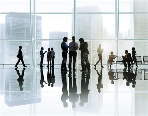 Corporate Business Meeting In A Building Stock Photo Image Of Office