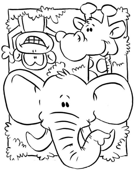 Brilliant Picture of Jungle Animal Coloring Pages - entitlementtrap.com