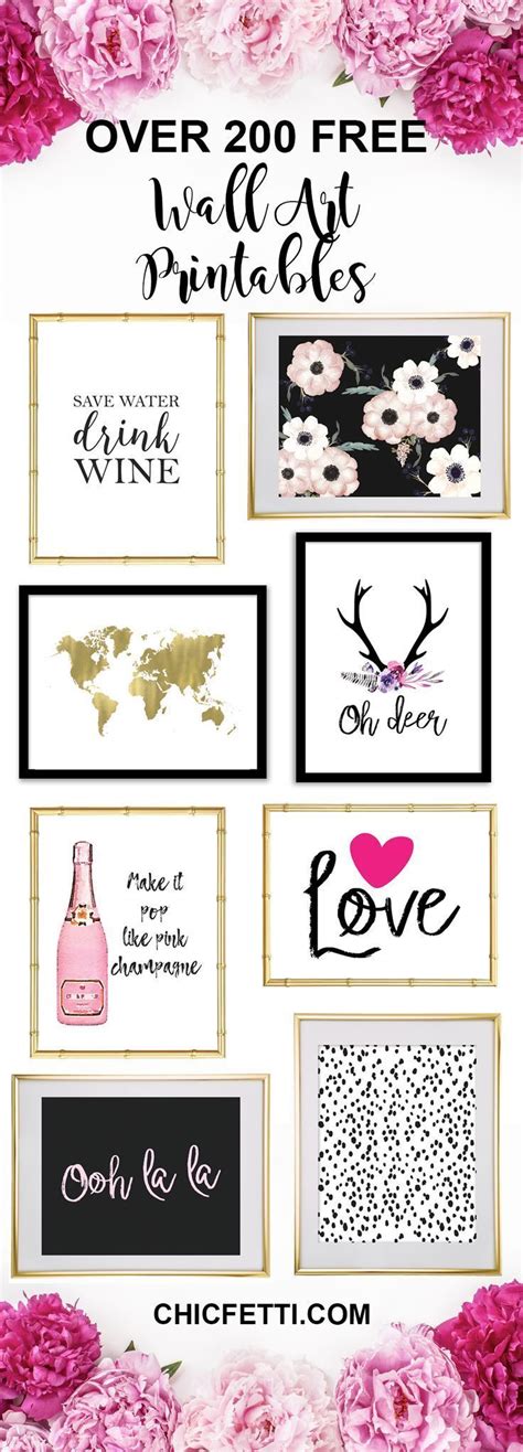 Free Wall Decor Printables Here Is A Massive Collection Of Free