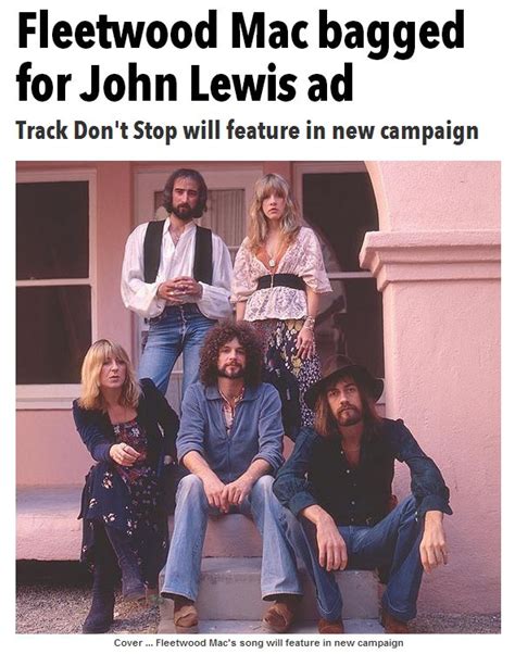 Mcvie only sang the second verse, the others being handled by guitarist lindsey buckingham.the song concerned her divorce from bassist john mcvie. Fleetwood Mac News: UK Department Store John Lewis to use ...