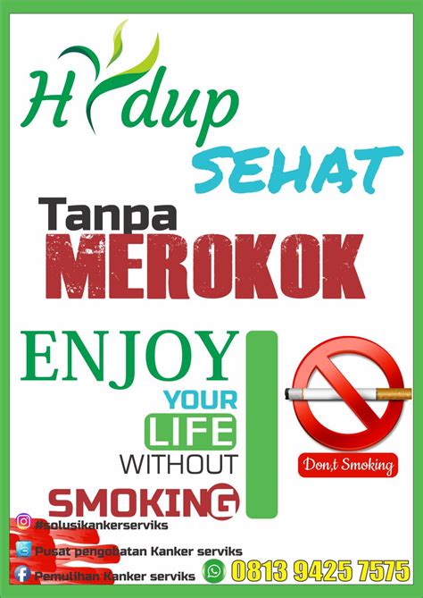 Makna Poster Hidup Sehat Tanpa Merokok
