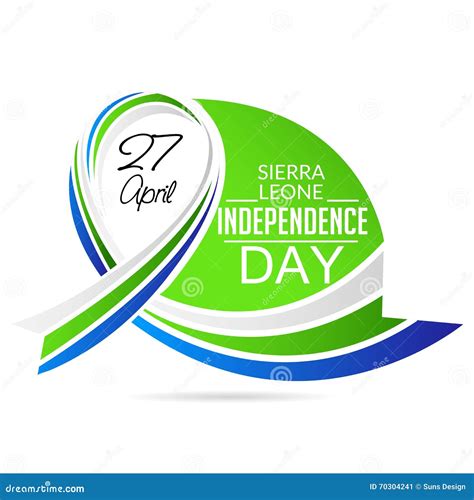 Sierra Leone Independence Day Stock Illustration Image 70304241