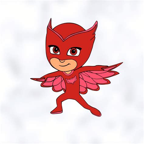 Pj Masks Owlette Svg Grouped And Layered Svg Cricut Cutting Etsy