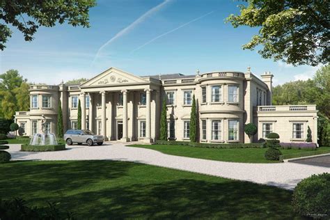 Mansion House Architecture Luxury Building Design Wallpapers Hd