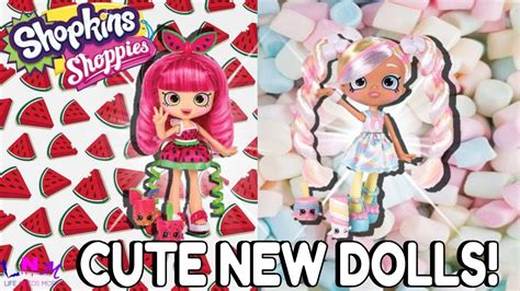 New Unboxing Shopkins Shoppies Marsha Mello And Pippa Melon Dolls Review