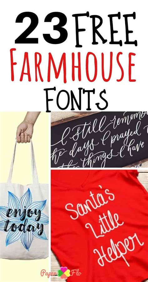 23 Free Farmhouse Fonts Paper Flo Designs