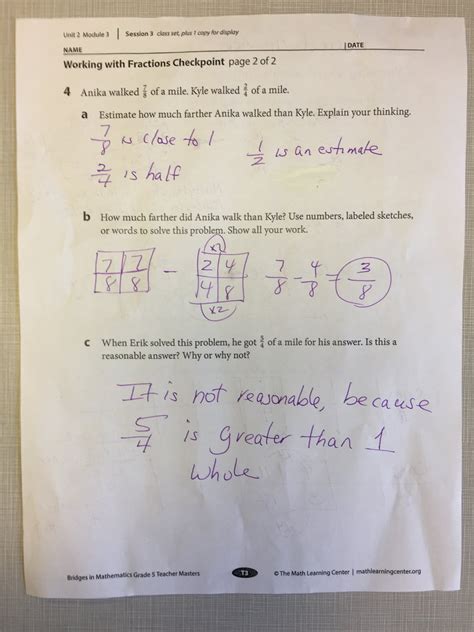 Answer the questions to the situation Unit 2: Adding and Subtracting Fractions - Hallway 5 West Math Mr. Macmillen & Mrs. Ryan