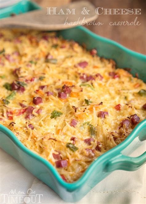 Ham And Cheese Hash Brown Breakfast Casserole Mom On Timeout