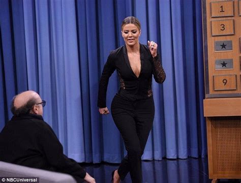 khloe kardashian plays silly charades on the tonight show khloe kardashian photos khloe