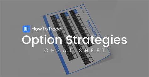 Options Strategies Cheat Sheet Free Download How To Trade