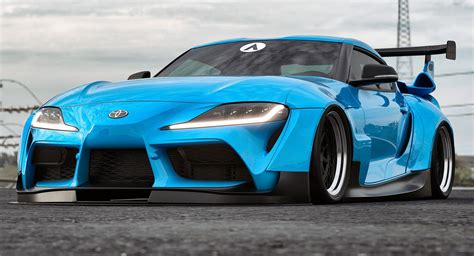 This Is What The New Toyota Supra Looks Like With A Widebody Kit Artofit