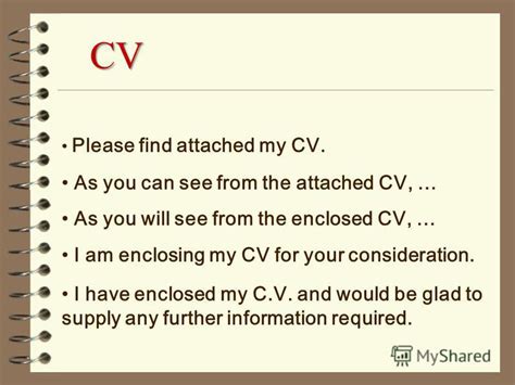 If i already know the cv is attached then where else to find? Презентация на тему: "How to Write an Application Letter ...