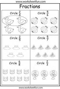 Fraction – 5 Worksheets / FREE Printable Worksheets – Worksheetfun