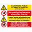 Warning To Public Construction Site Signs  From Key UK