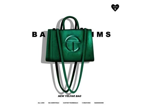 New Telfar Bag By Badddiesims Bags Sims 4 Sims