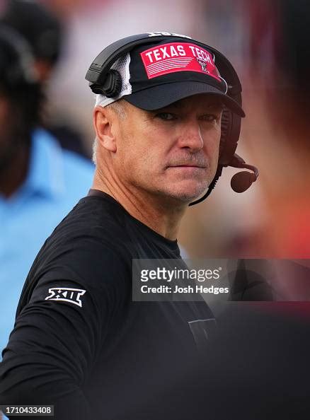 Head Coach Joey Mcguire Of The Texas Tech Red Raiders Is Seen On The