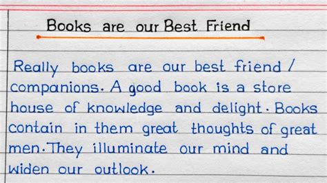 Essay On Books Are Our Best Friend In English Books Are Our Best