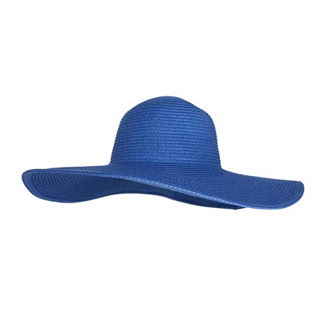 Withmoons Women Straw Sun Hat Wide Brim Floppy Beach Cap Upf 50 Sz90045 Blue