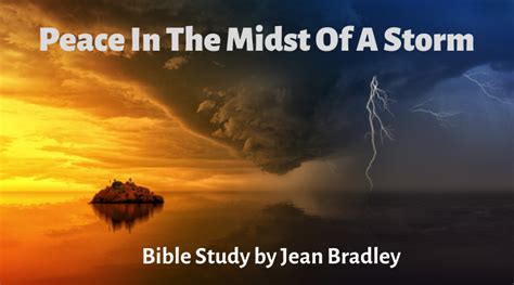 Daily Bible Verse Featured Sermons Peace In The Midst Of A Storm