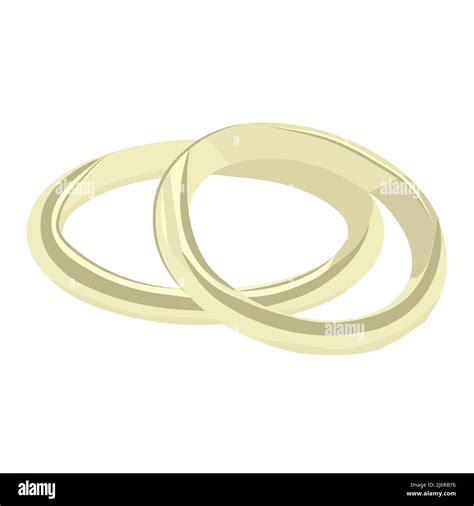 Two Golden Wedding Rings Illustration Stock Vector Image And Art Alamy