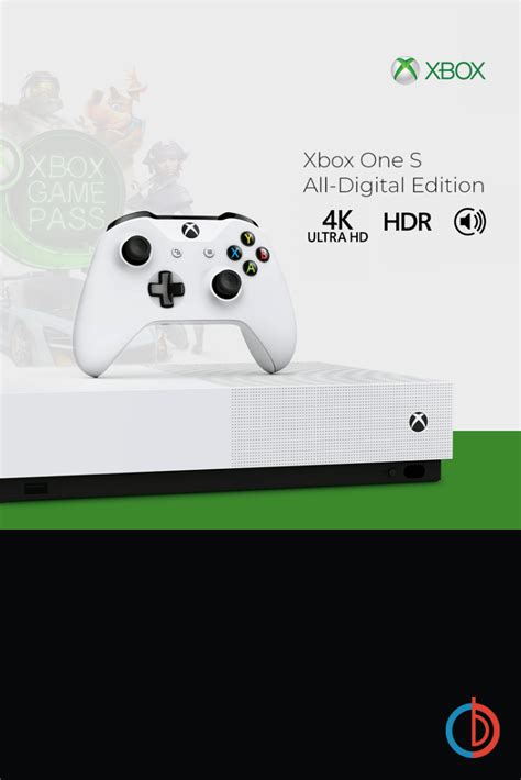 Microsoft 1 Tb Xbox One S All Digital Edition Disc Free With 3 Game