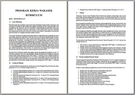 Check spelling or type a new query. Contoh Program Kerja Wakil Kepala Sekolah Bidang Kurikulum ...