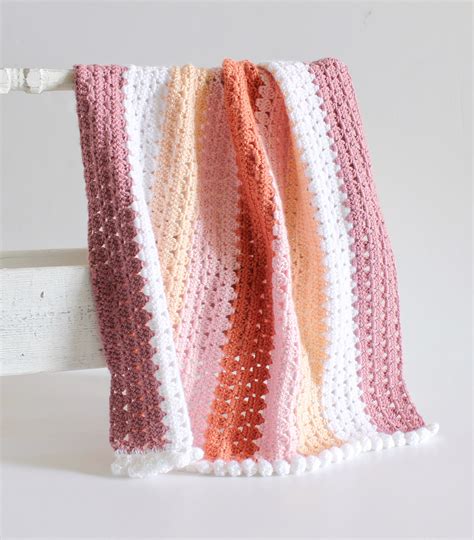 Crochet Modern Boho Granny Blanket Daisy Farm Crafts