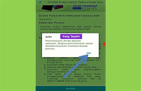 Setelah aplikasi terinstall, kamu hanya perlu melakukan beberapa. Cara Mendapatkan Kupon Pulsa Gratis di Samsung Gift 50rb ...