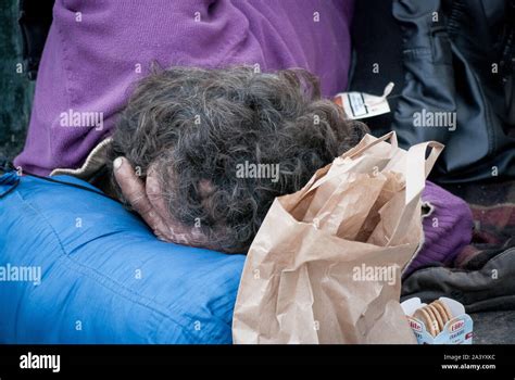 Athens, Greece. 10th Oct, 2019. A homeless person seen sleeping on the