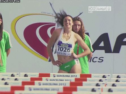 Michelle Jenneke Barcelona By Cheezburger Find Share On Giphy