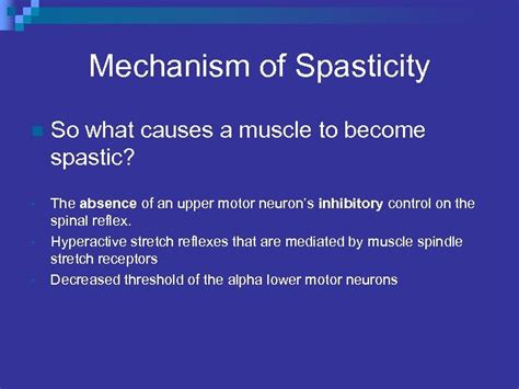 Spasticity What Causes It And Can It Be