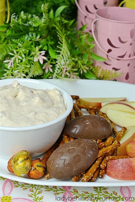 In a large bowl, beat the cream cheese and marshmallow fluff until light and fluffy. BUTTERFINGER® Dip