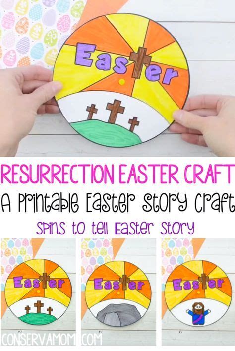 Resurrection Easter Craft A Printable Easter Story Craft In 2020