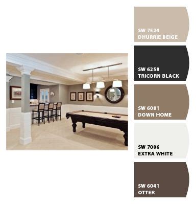 Accent wall paint pattern ideas. Basement colors Paint colors from Chip It! by Sherwin ...