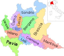 Una delle migliori cartine online della lombardia con suggerimenti, informazioni su traffico e mezzi pubblici delle localit� principali. Lombardije - Wikipedia