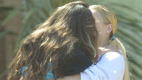 Jojo Siwa And Avery Cyrus Hug And Kiss See The Photos Hollywood Life