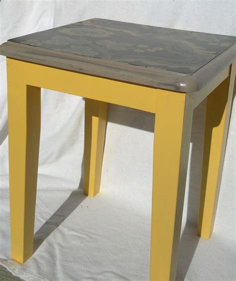 Yellow Accent Table Table Accent Table Vintage House