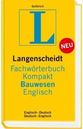VIP Langenscheidt Fachwörterbuch Kompakt Bauwesen Englisch ...