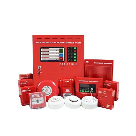China 2 Wired Touchscreen Hotel Addressable Fire Alarm Detection System