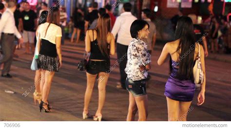 Prostitutes Are Waiting For Costumer Stock Video Footage 706906