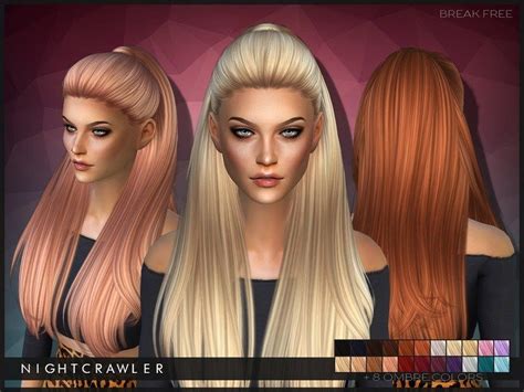 Nightcrawler Break Free The Sims 4 Catalog Sims Hair Cc Hair Sims