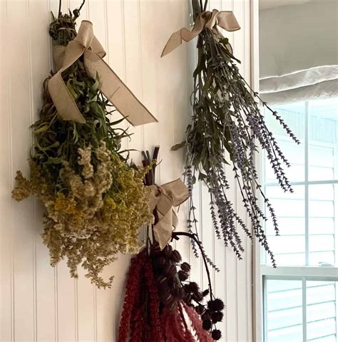 Hanging Dried Flowers As Home Decor Pure Happy Home