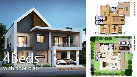 House Plan Plot 17x18 With 4 Bedrooms Pro Home Decors