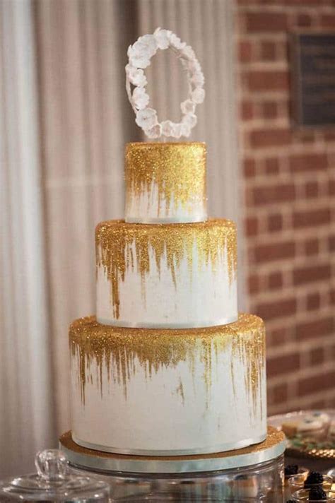All That Glitters Wedding Cakes Featuring Glitter And Gold