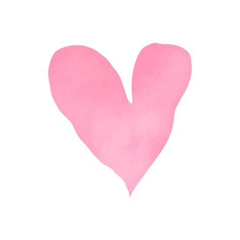 Pastel Pink Watercolor Heart 15241437 Png