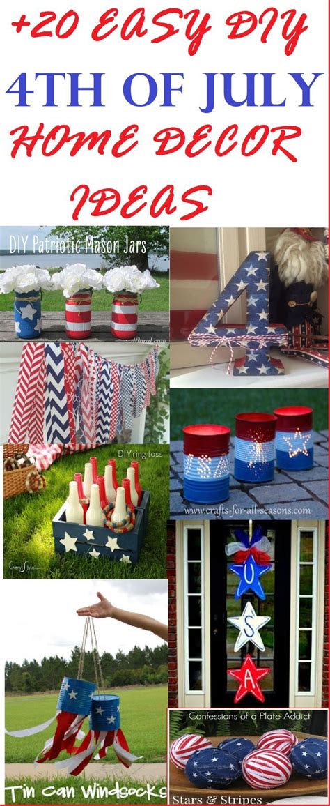 Diy Your Own July 4th Holiday Decor Over 20 Easy Diy 4th